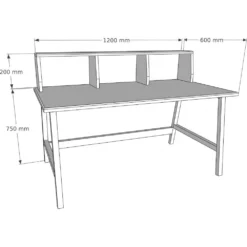 Skånska Möbelhuset Lucy Skrivbord 120x60 Cm - Ek -Stolar affär 4973386c7f4cb810df2caefb70fd3c9d70