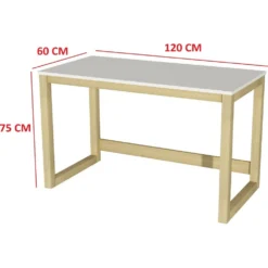Skånska Möbelhuset Tone Skrivbord 120x60 Cm - Vit/furu -Stolar affär 4a61e25423b511b1f2a4c26c723c90660d