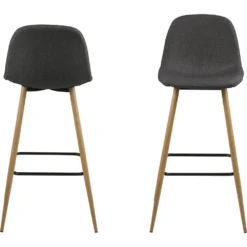 Skånska Möbelhuset Wilma Barstol - Grå/ek -Stolar affär 4af3720b9a5422d5859fb539689b55d650