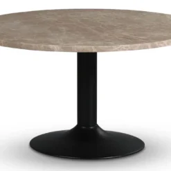 Skånska Möbelhuset Empire Matbord Ø105 Cm - Empradore Marmor / Svart Trumpetfot
