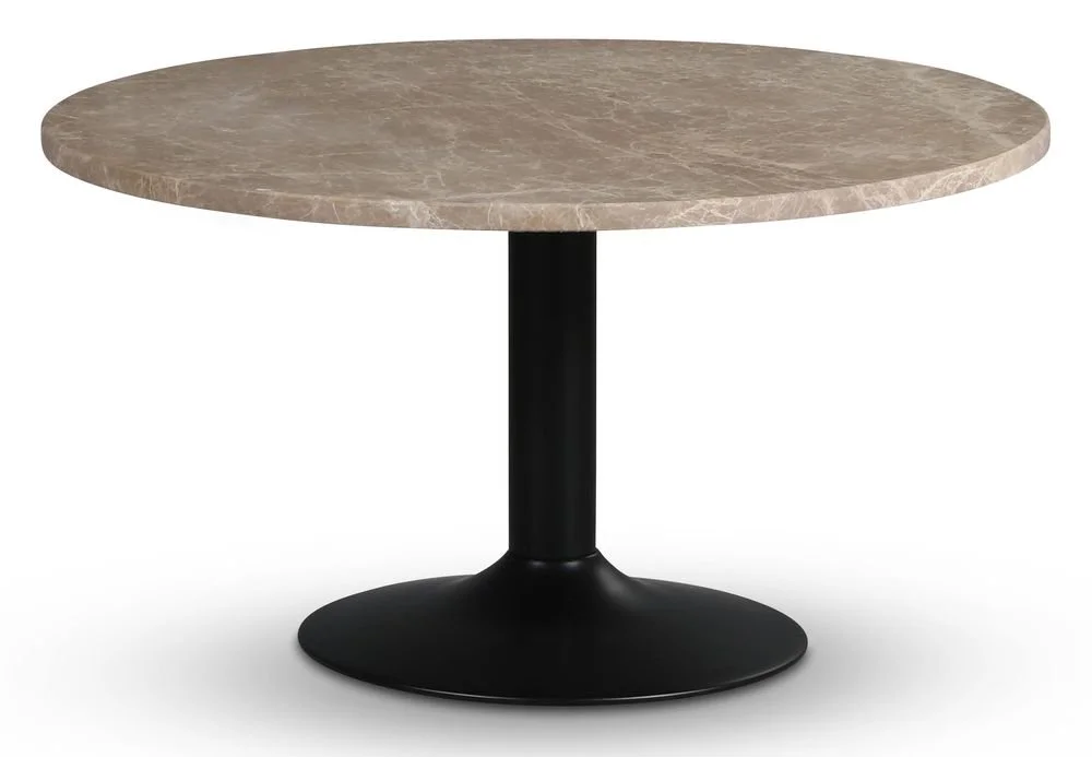 Skånska Möbelhuset Empire Matbord Ø105 Cm - Empradore Marmor / Svart Trumpetfot 3 Skånska Möbelhuset Empire Matbord Ø105 Cm - Empradore Marmor / Svart Trumpetfot