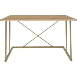 Skånska Möbelhuset Adelaide Skrivbord 114 X 60 Cm - Guld/ek -Stolar affär 4b5d9e0a754c89b4b2a8b83efeb98590a7