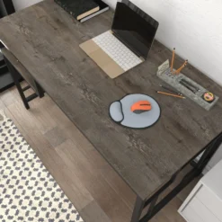 Skånska Möbelhuset Kennesaw Skrivbord 120 X 60 Cm - Svart/mörkgrå -Stolar affär 4b6ff65575a2fae1e6c8514e9db0f75a67