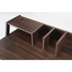 Skånska Möbelhuset Tavolin Skrivbord 128x48 Cm - Valnöt/svart -Stolar affär 4bb0f5e52773bad1dc9dcafc80eeac987f