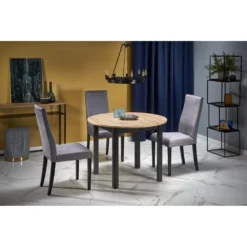 Skånska Möbelhuset Berivan Matbord 102-142 Cm - Artisan Ek/svart -Stolar affär 4c3917611d46d4741f00576adbc0bcb8c7