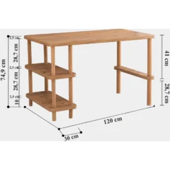Skånska Möbelhuset Moon Skrivbord 120x70 Cm - Furu -Stolar affär 4c60dd877a7c6790839bda9a229551c45d