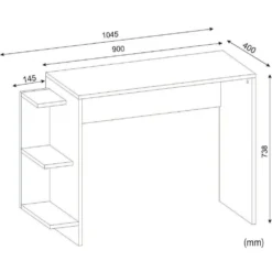 Skånska Möbelhuset Marlinda Skrivbord 104,5x40 Cm - Vit -Stolar affär 4e0d1339fa3b4ab59c7d432e4fc31e3fe7