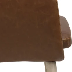 Skånska Möbelhuset Nora Karmstol - Brun PU/vitpigmenterad Ek -Stolar affär 4ff863ae1d1f92a03bd8c54b21c4e4738d