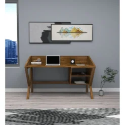 Skånska Möbelhuset Sibylla Skrivbord 120x60 Cm - Valnöt -Stolar affär 50bc70b22a45e2c915895cb5c2a303c3c8