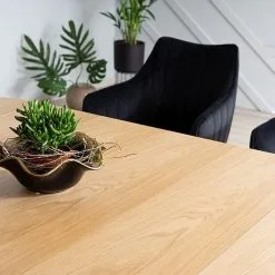 Skånska Möbelhuset Domingo Matbord 100-250 Cm - Ek/svart -Stolar affär 514ff65f77f0e1166fa3e8977643f86ba7