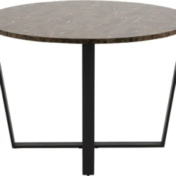 Skånska Möbelhuset Amble Matbord Ø110 Cm - Svart/brun Marmor -Stolar affär 537792a3137ee5b477086ecca2b21b718d
