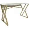 Skånska Möbelhuset Gyza Skrivbord 120 X 60 Cm - Vit/guld -Stolar affär 53ba4d8d703bf55f9f9d14194fed9f4591