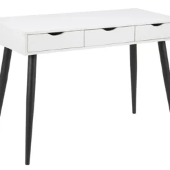 Skånska Möbelhuset Neptun Skrivbord 110x50 Cm - Vit/svart