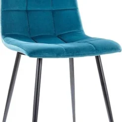 Skånska Möbelhuset Mila Matstol - Turkos Sammet