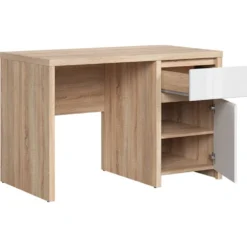 Skånska Möbelhuset Kaspian Skrivbord 120 X 65 Cm - Ek/vit -Stolar affär 574a1ef8ce7e0ac009075ceaaf60acd9fb