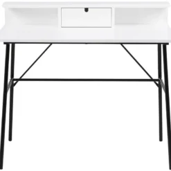 Skånska Möbelhuset Pascal Skrivbord 100x55 Cm - Vit/svart -Stolar affär 5857e46f2b7480994b6921c0552db24a71