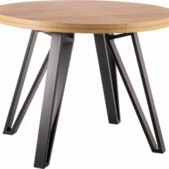 Skånska Möbelhuset Galaxy Matbord 100-168 X 100 Cm - Artisan Ek/svart