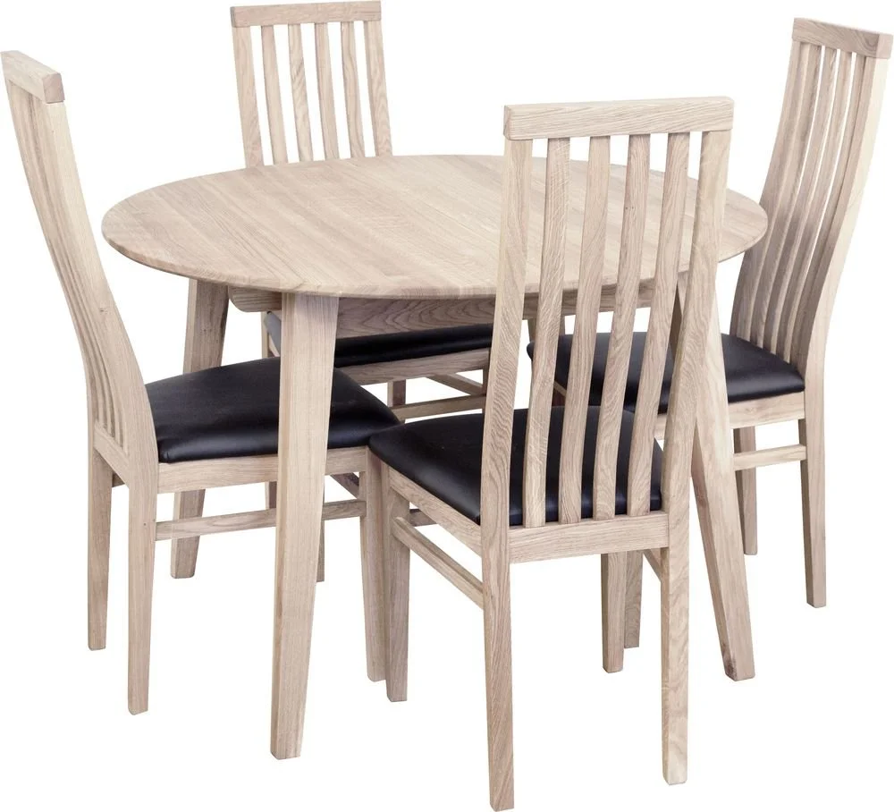 Skånska Möbelhuset Genova Matbord 110-160 Cm - Vitpigmenterad Ek 5 Skånska Möbelhuset Genova Matbord 110-160 Cm - Vitpigmenterad Ek - Bild 3