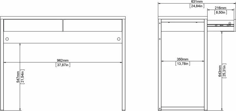 Skånska Möbelhuset Function Plus Skrivbord 101,6 X 40 X 76,5 Cm - Ek 11 Skånska Möbelhuset Function Plus Skrivbord 101,6 X 40 X 76,5 Cm - Ek - Bild 9
