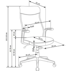Skånska Möbelhuset Polar Kontorsstol - Grå -Stolar affär 5b75f913be5077acfa6a2c3bbae5df1732