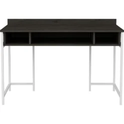 Skånska Möbelhuset Alma Skrivbord 120 X 60 Cm - Vit/mörkgrå -Stolar affär 5bd65967972ea9e24b409b3920348e7723