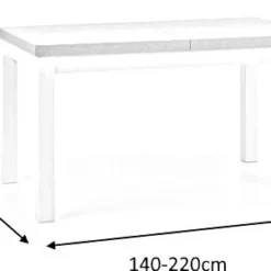Skånska Möbelhuset Callahan Matbord 140-220 Cm - Riviera Ek/vit -Stolar affär 5bf3330282871793ae165e5fb503378252