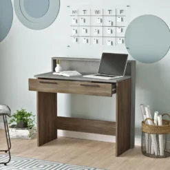 Skånska Möbelhuset Home Skrivbord 93,6x47,3 Cm - Brun/grå -Stolar affär 5c33729d5e5d5bdd5b2fada63be9368034