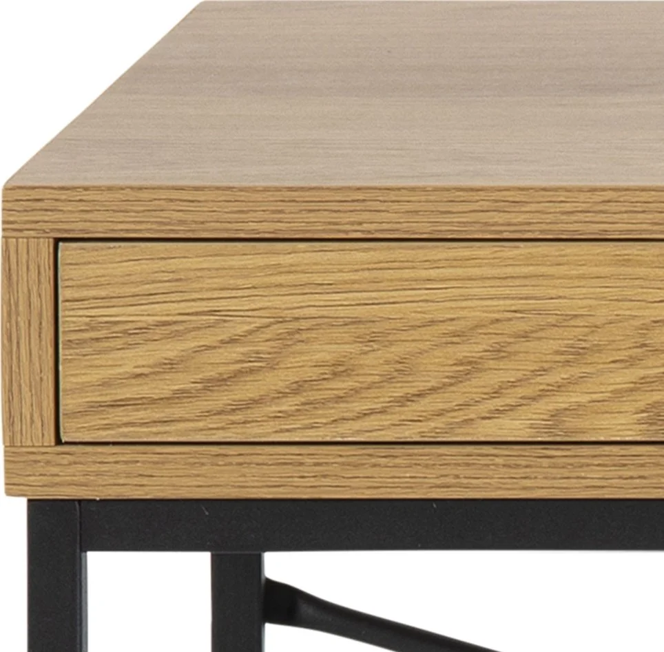 Skånska Möbelhuset Seaford Skrivbord 110 Cm - Ek/svart 9 Skånska Möbelhuset Seaford Skrivbord 110 Cm - Ek/svart - Bild 7