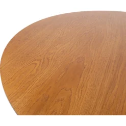 Skånska Möbelhuset Kelia Matbord Med Rundade Ben Ø100 Cm - Lärk/svart -Stolar affär 5dad7352289b6253d92d32d45c15b49e82