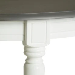 Skånska Möbelhuset Alexandra Ovalt Matbord 160-260 Cm - Vit/grå Vintage -Stolar affär 5de64395462e0b2adc1be4aada14dacf89