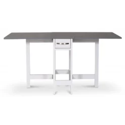 Skånska Möbelhuset Fårö Klaffbord 30/90/150 X 80 Cm - Vit / Grå -Stolar affär 5dec668f2678ae7a4d645838a0e7fcb287