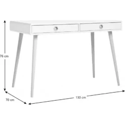 Skånska Möbelhuset Softline Skrivbord 130 X 70 Cm - Vit -Stolar affär 5e678334410089c49ff2704c10043e9073