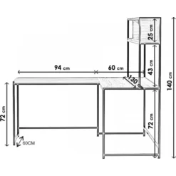Skånska Möbelhuset Limey Skrivbord 154 X 130 Cm - Valnöt -Stolar affär 5ec360b31b04a670cfbeedb36ade76c20a