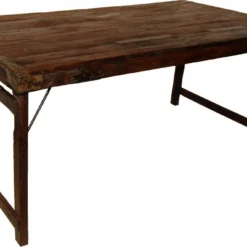 Trademark Living Ängelholm Vikbart Matbord 168-180 Cm - Återvunnet Trä/metall