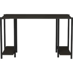 Skånska Möbelhuset Academy Skrivbord 125,2 X 60 Cm - Svart/mörkgrå -Stolar affär 6117a633fbfb21db6461383a102ceafa42