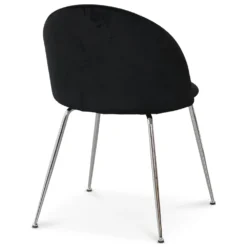 Skånska Möbelhuset Art Velvet Stol - Svart / Krom -Stolar affär 612cfd3af46ee9e05f505f93eb31c110bf