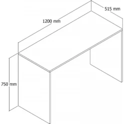 Skånska Möbelhuset Silence Skrivbord 120x51,5 Cm - Vit -Stolar affär 614d2ec1e07027d56000f8a8eeee7b8cd0