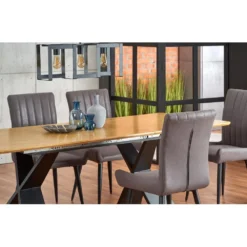 Skånska Möbelhuset Bing Matbord 160-220 Cm - Ek/svart -Stolar affär 6184743d3749d644fd96c27d7b80e2ba4c