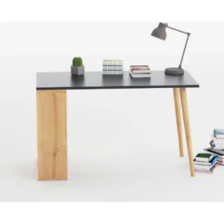 Skånska Möbelhuset Sally Skrivbord 120x60 Cm - Antracit/ek -Stolar affär 635ea3b969fb6505b7efd683d457a9a53f