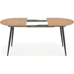 Skånska Möbelhuset Rocky Matbord 120-160 Cm - Ek/svart -Stolar affär 6380e3db26e28d715680be943b2672ecf5