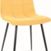 Skånska Möbelhuset Mila Matstol - Mattgul Sammet -Stolar affär 6511e6182eecb424efa531112d8beb1a50