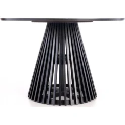 Skånska Möbelhuset Issey Matbord Ø120 Cm - Ek/svart -Stolar affär 651f0ef3b8bf60e69101f827401032ac98