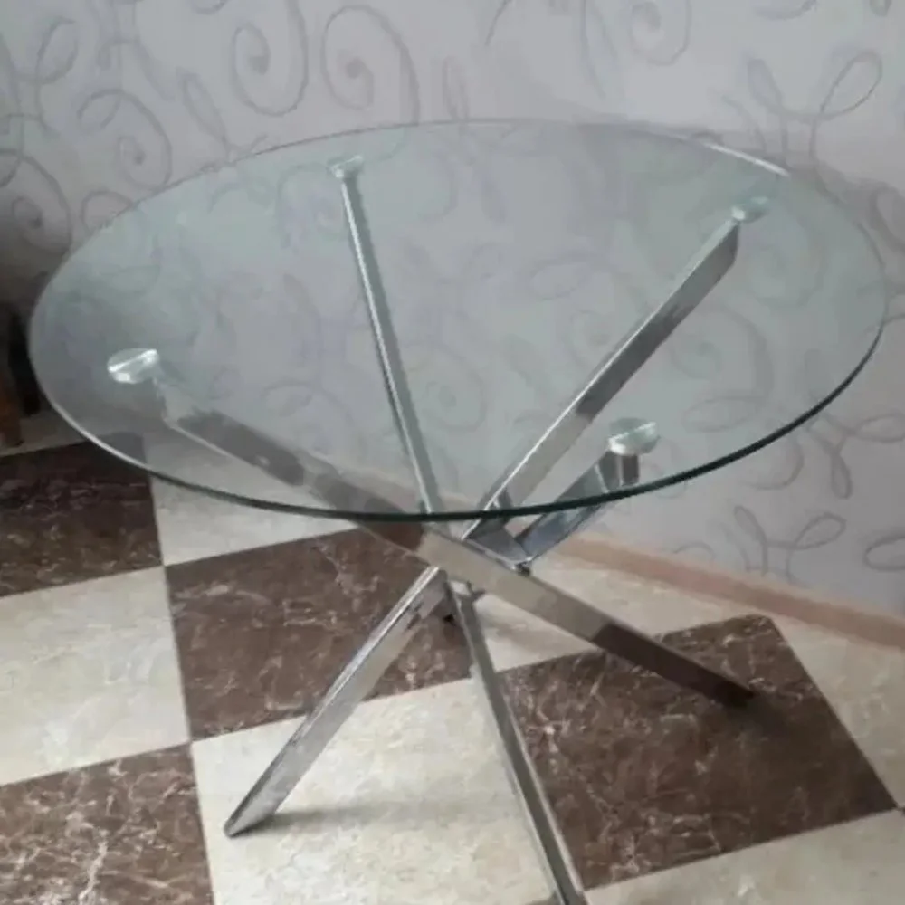 Skånska Möbelhuset Charlotte Runt Matbord Ø90 Cm - Krom/Glas 7 Skånska Möbelhuset Charlotte Runt Matbord Ø90 Cm - Krom/Glas - Bild 5