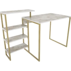 Skånska Möbelhuset Rino Skrivbord 133 X 60 Cm - Guld