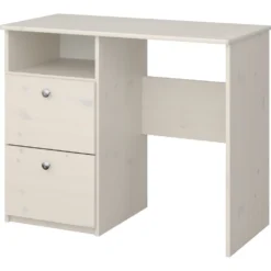 Skånska Möbelhuset Memphis Skrivbord 90 X 42,5 Cm - Whitewash -Stolar affär 67f5d3d1e6cb4ed7b37fd91ee6a6470bf3