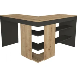 Skånska Möbelhuset Stylo Hörnskrivbord 120/120x45 Cm - Safir/antracit -Stolar affär 6828458b41e4166626d0d0c5a410b384e1