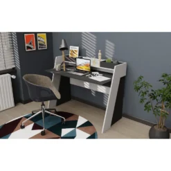 Skånska Möbelhuset Broklyn Skrivbord 123,6 X 59,6 Cm - Antracit/vit -Stolar affär 68f9ea973b58325025d765e0a3d96b6144