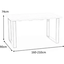 Skånska Möbelhuset Kasady Matbord 160-210 Cm - Wotan Ek/svart -Stolar affär 691e86b0d20b32c8b8e5f8c38001f2bac6