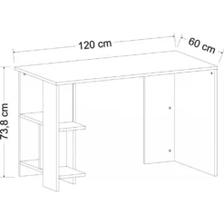 Skånska Möbelhuset Alya Skrivbord 120 X 60 Cm - Vit -Stolar affär 69200cbfc252f26fb93010b27888a32717