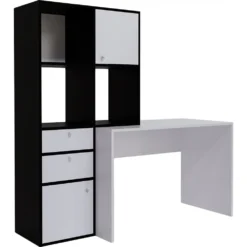 Skånska Möbelhuset Cannes Skrivbord 164x55 Cm - Vit/svart